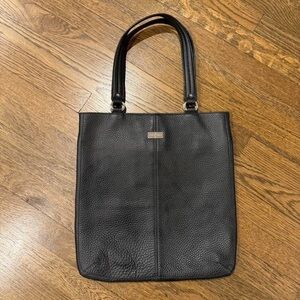 Cole Haan Black Leather Tote Bag